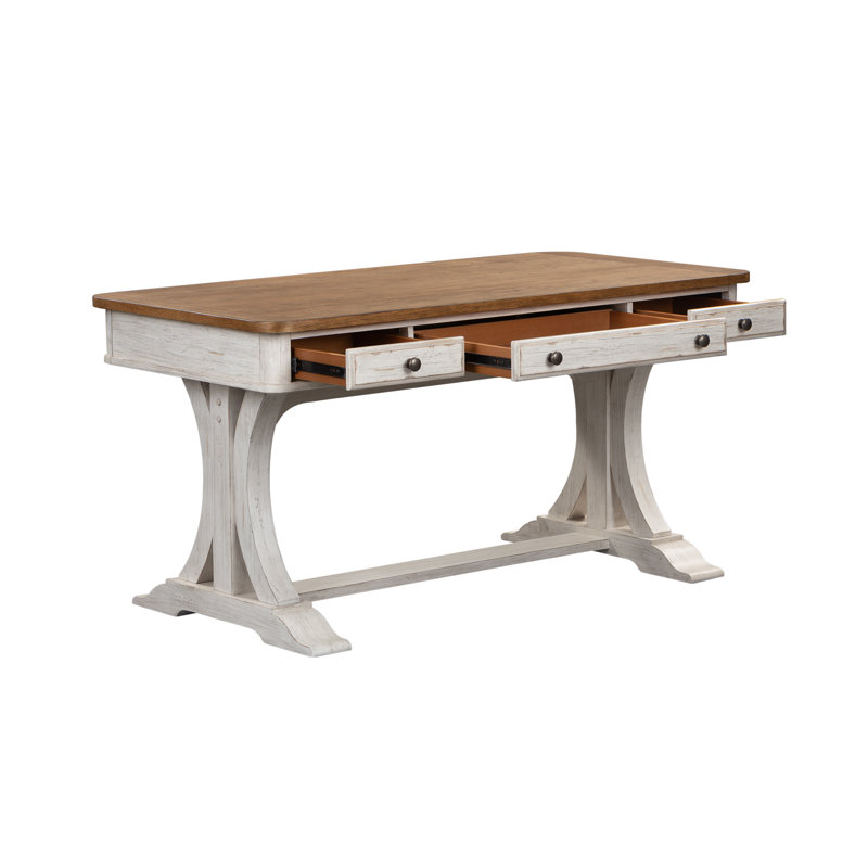 Harlowe Solid Wood Base Writing Desk