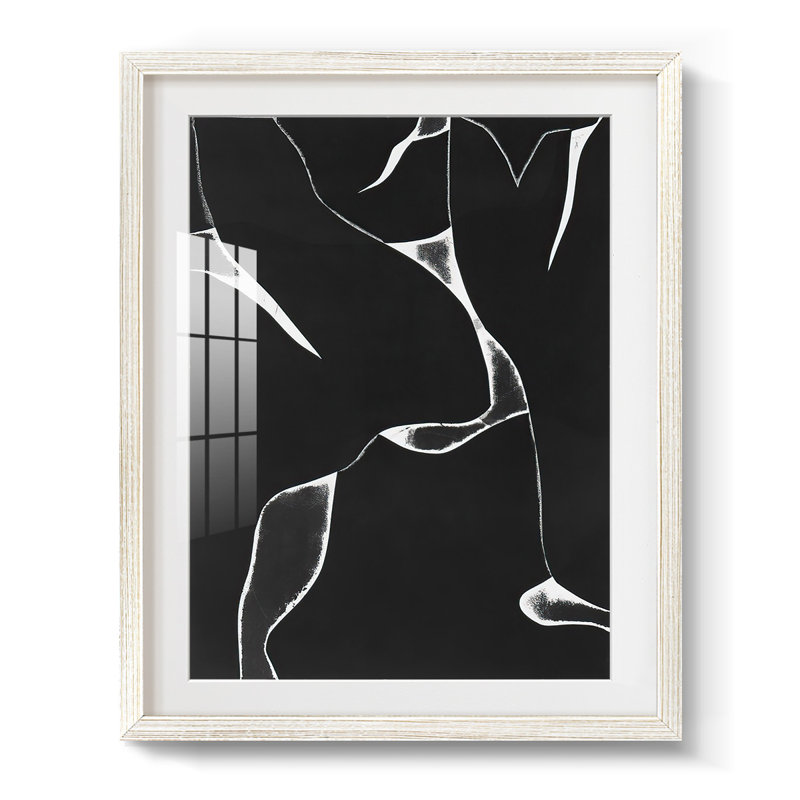 Night Night II - impression encadrée, H 28,5 po x l 20,5 po, Blanc