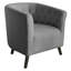 Fauteuil demi-tonneau rembourré en velours avec pieds en bois 26,77 po Gerdeen-1702981545
