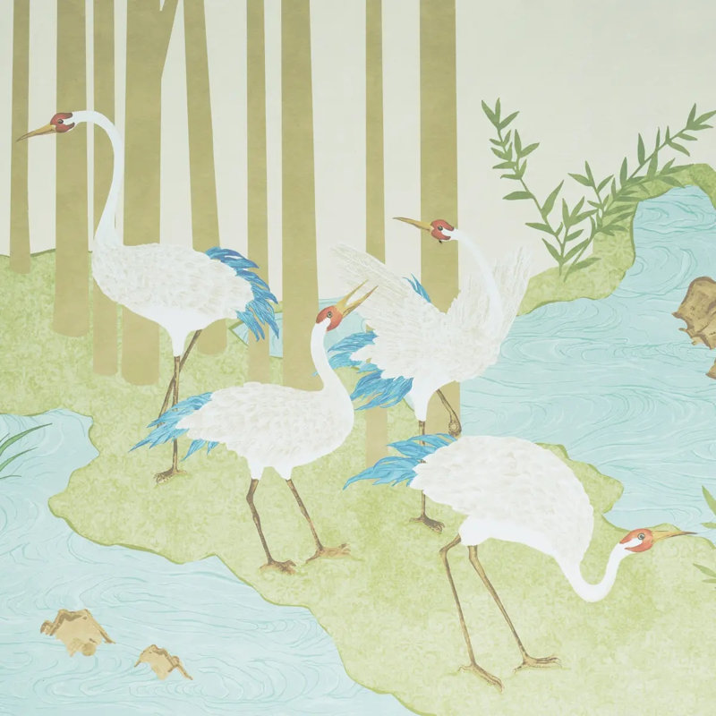 Yashinoki Crane Panel Set, Willow