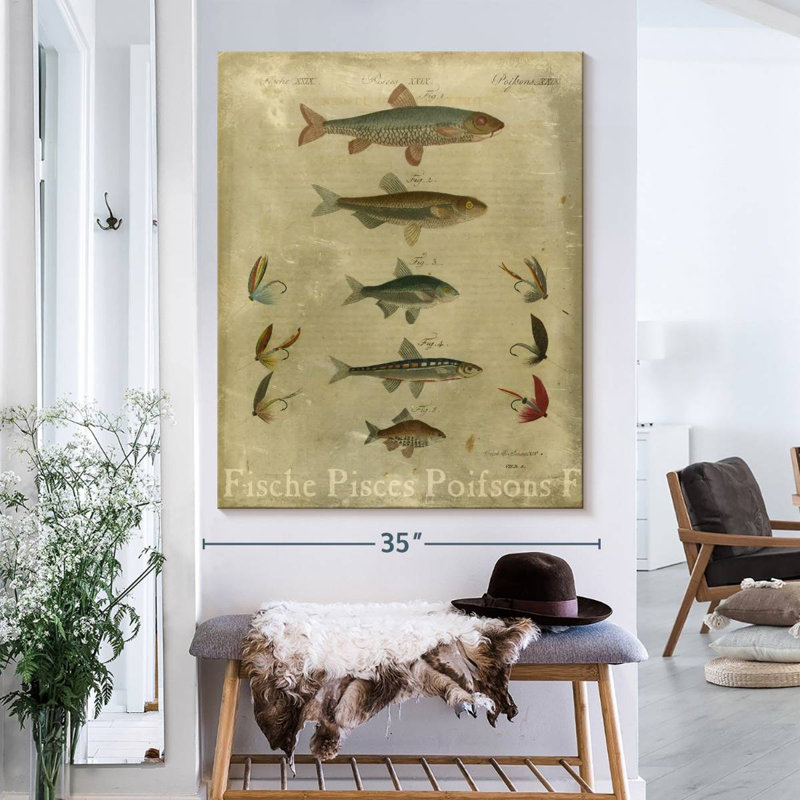 Poissons, composition I, H 40 po x l 32 po
