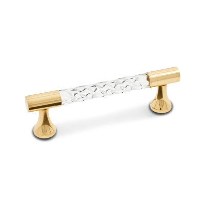 3" Center to Center Hammered Acrylic Bar Pull CP Series