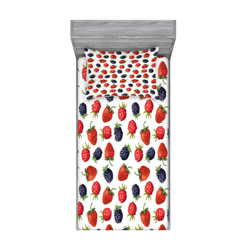 Microfiber Sheet Set, Twin Sheet Set with Fitted Sheet