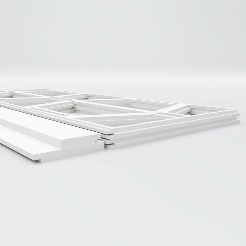Ensemble de lambris en PVC Greeley, H 44 po x l 94,5 po x P 0,625 po