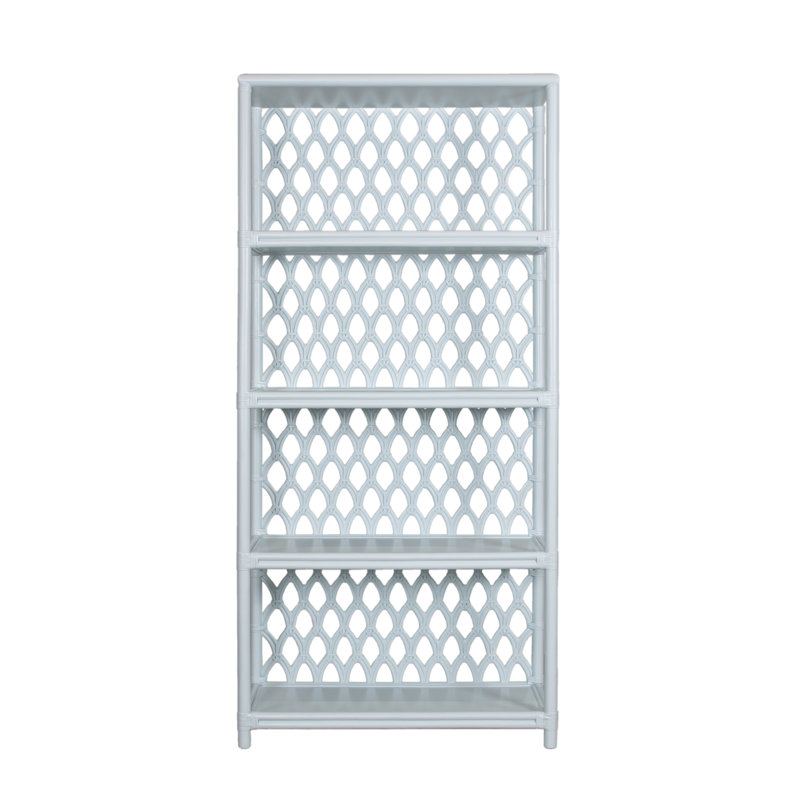 Casablanca 75.5" H x 35.5" W Standard Bookcase, Light Blue