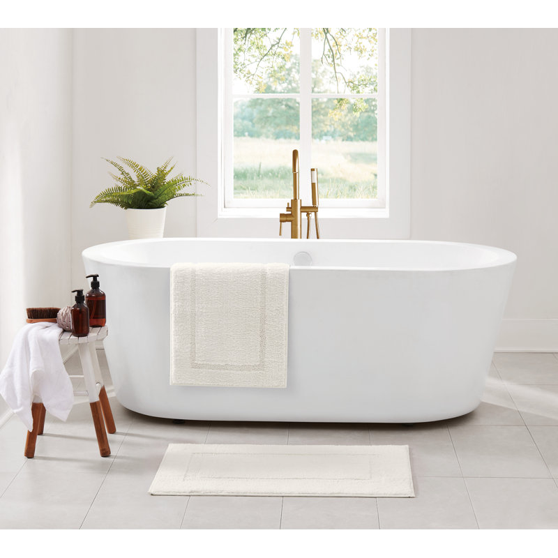  Cloud Bath Rug, 17x24 2 Pack, Ivory