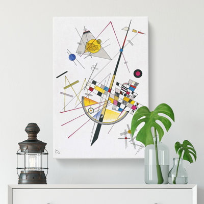 Delicate Tension by Wassily Kandinsky - Wrapped Canvas Painting