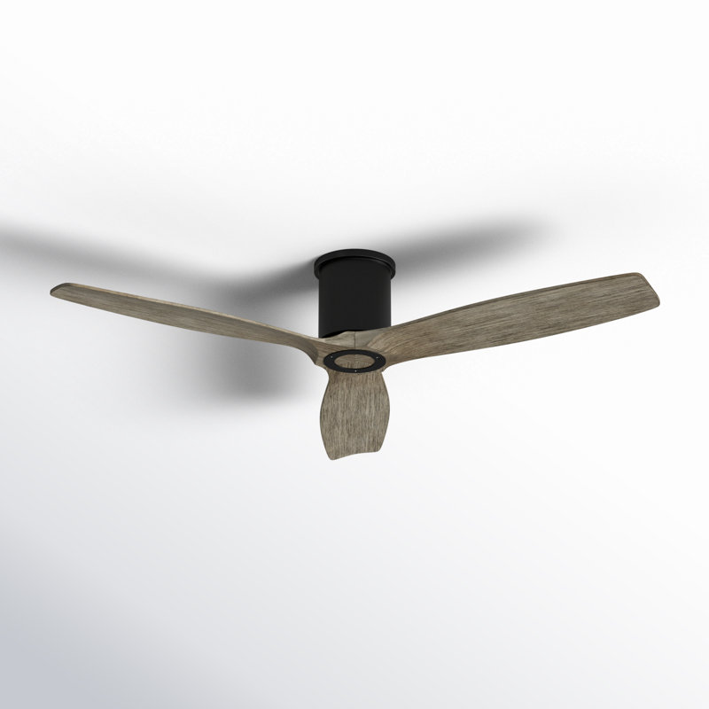 Collins Smart Ceiling Fan, Light Gray Weathered Oak, Aged Pewter