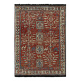 Burano Hand Knotted Wool Geometric Area Rug