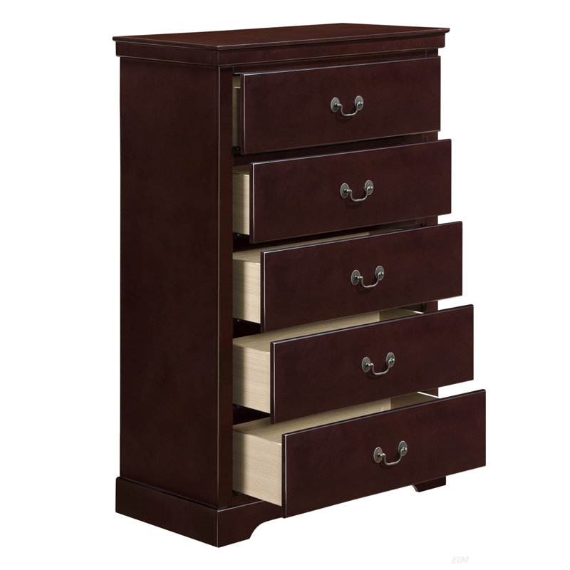 Commode 5 pièces Classic Traditional, Cerisier