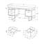 Bureau d'ordinateur réversible de 60 pouces avec tiroirs de rangement pour les bureaux modernes et les espaces de travail pour ordinateur portable.-1783139439