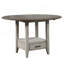 Abacus - Table de comptoir à abattants - brun foncé