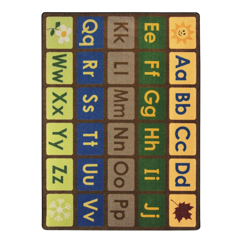 Tapis brun à motif géométrique N'importe quel jour, Rectangle 5 pi 4 po x 7 pi 8 po