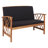 Calhoun Acacia 4 - Person Patio Conversation Set with Cushions-652725537