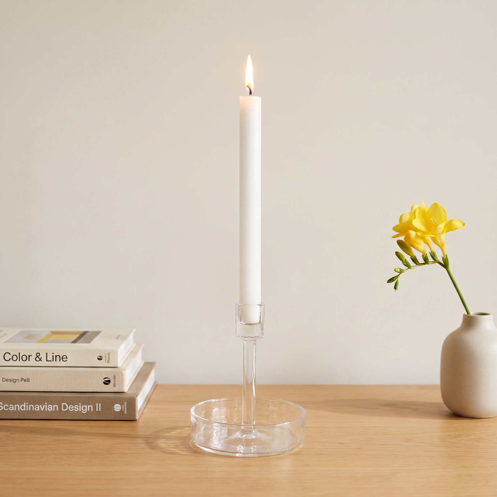 Ianthe Candlestick Holder, 5" H x 4.25" W x 4.25" D