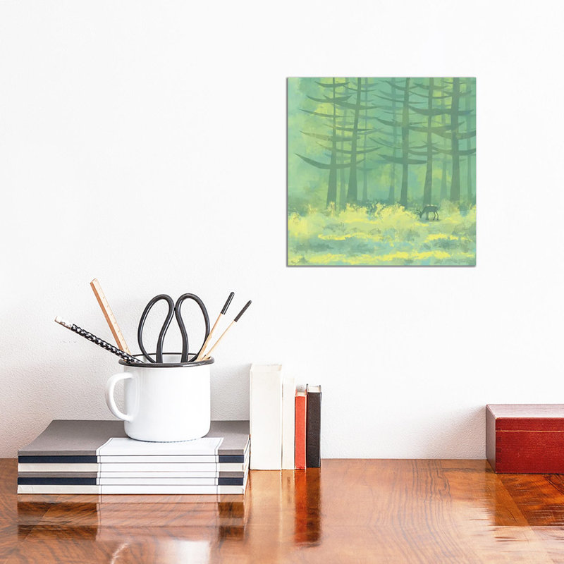 « The clearing » par Nic squirrell-impression, Toile tendue, H 12 po x l 12 po x P 0,75 po, Pas de tapis