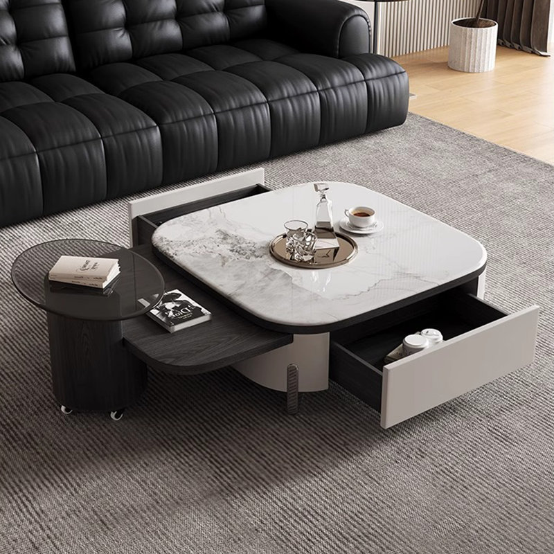 Table basse extensible en marbre