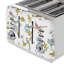 Laura Ashley Elveden 4 Slice Toasters Wide Slots By VQ - Multi Functional 4 Slot Toaster Stainless Steel with 7 Variable Browning Control, Defrost & Reheat Modes - Bread Toaster with Warming Rack-65327355