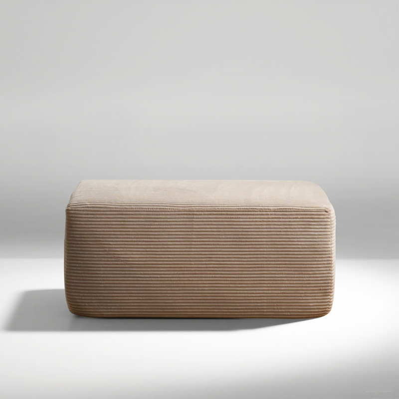 Repose-pieds moelleux de 37,01 po de largeur avec repose-pieds moelleux pour une décoration intérieure moderne