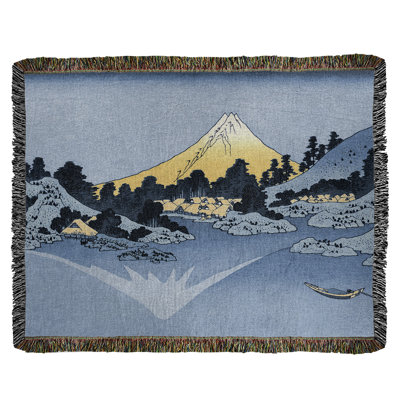 Jeté en coton Katsushika Hokusai reflété dans le lac Kawaguchi