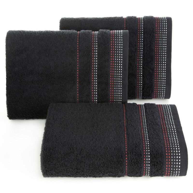 Itzael Jacquard Hand Towel, Black
