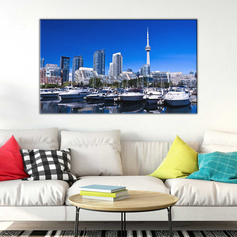 « lakeshore, toronto, canada », reproduction de photo sur toile, H 18 po x l 30 po x P 1 po