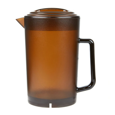 G.E.T. P-3064-1-A-EC BPA-Free Textured Scratch-Resistant Plastic Pitcher with Lid, 2 Quart, Clear