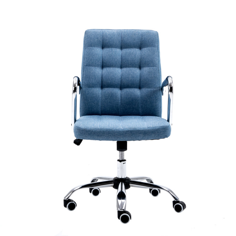 Polyester Blend Office Chair, Blue