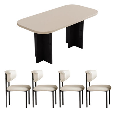 Ensemble de table de salle à manger moderne, simple et pratique