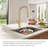 Pull-Down Kitchen Faucet With A 2-Function Sprayer, Pre-Installed Water Line And Installation Hardware-113431391