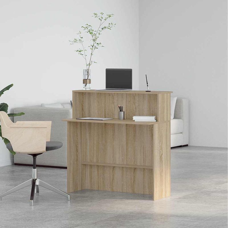 Sherilynn Standing Desk, Sonoma Oak