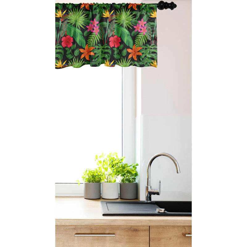 Ensemble de 2 cantonnières Ambesonne Tropical 92657, L 54 po x L 12 po