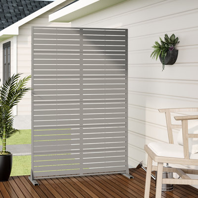 72" Metal Outdoor Privacy Screen