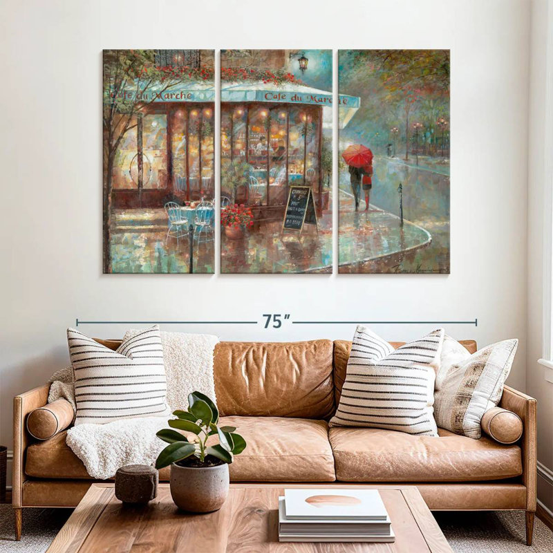 Sireci Cafe Du Marche, 42" H x 65" W