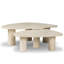 Zion Coffee Table Set - Merlot Marble-939944889
