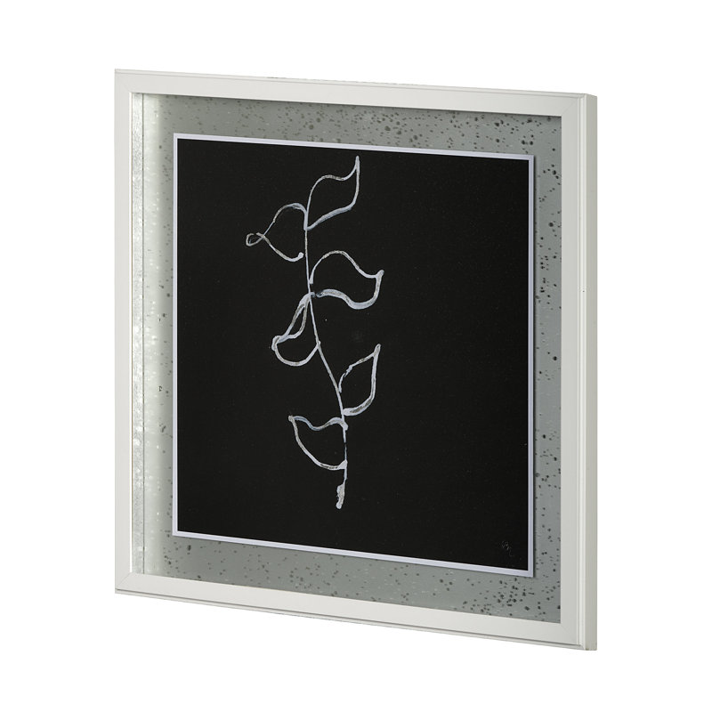 "Flora II", reproduction d'art encadrée texturée matte sous verre, Flora VI