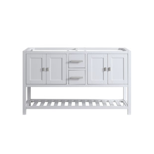 Monaco 60-in Bathroom Vanity Base Cabinet without Top