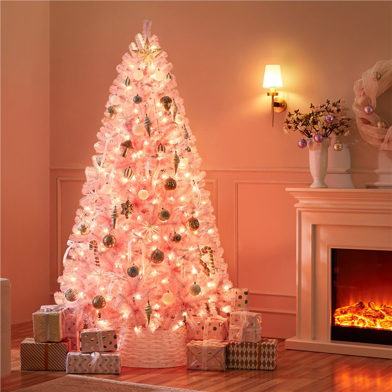 Sapin de Noël artificiel pré-éclairé, 6'