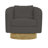 Camino 32'' Wide Genuine Leather Top Grain Leather Swivel Barrel Chair-61492596-61492608