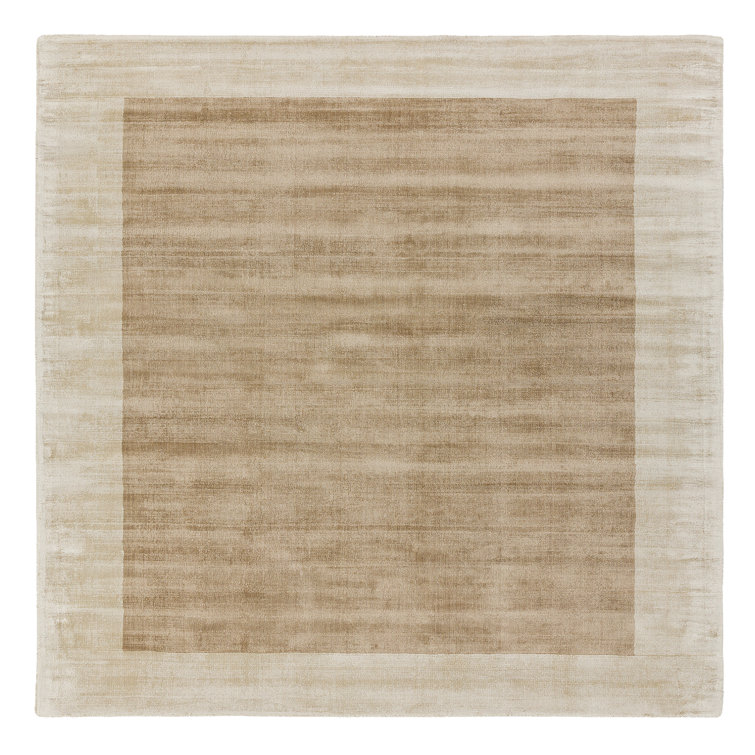 Desrosiers Shinny Bordered Putty/Champagne Area Rug