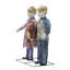 Haunted Hill Farm 3 pi Apocalypse Twins Halloween avec mouvement et yeux rouges