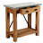Crockett Industrial Rustic Solid Wood Frame Rectangular Console Media Table With Storage-724664891