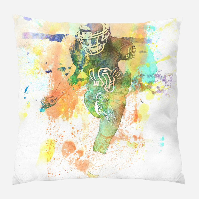 Coussin de football Ecklund, Microsuède, Intérieur