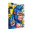 Animaux, singe bleu, signe de paix, impression sur toile Graffiti-240957302