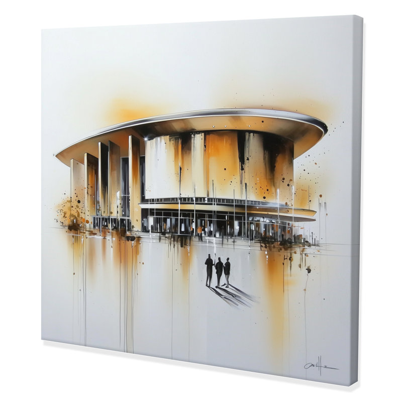 Berliner Philharmonie II - impression murale de Berlin, H 30 po x l 30 po, Toile tendue, Ne s’applique pas