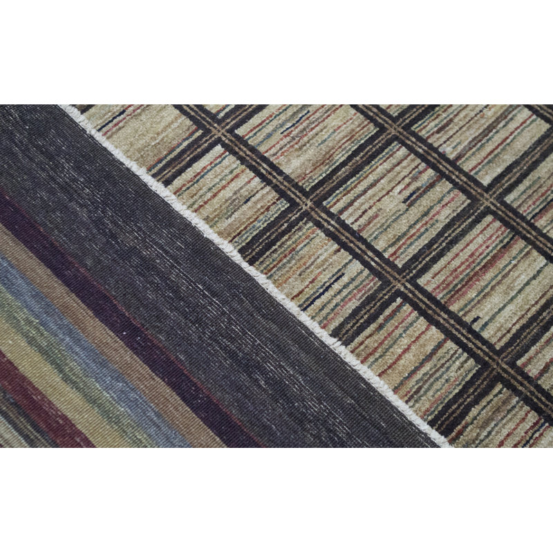 Pakistan Gabeh Hand Woven Wool Geometric Area Rug