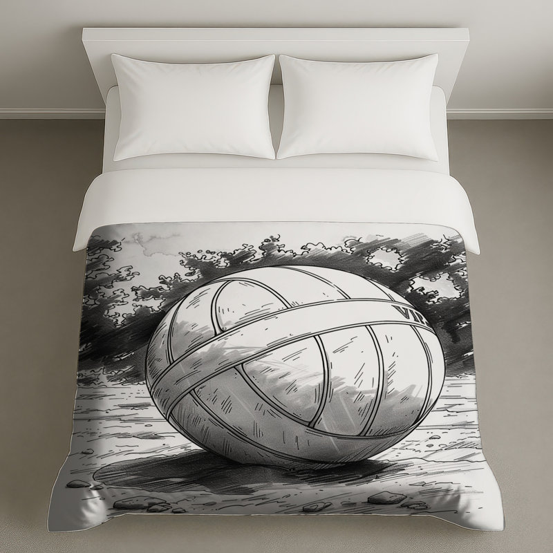 Housse de couette Volleyball Bedding Sports Modern, Grand lit