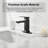 Modern Single-Handle Bathroom Faucet with Deck Plate-122781198