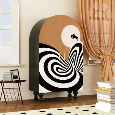 Modern Minimalist Double -Door Wardrobe