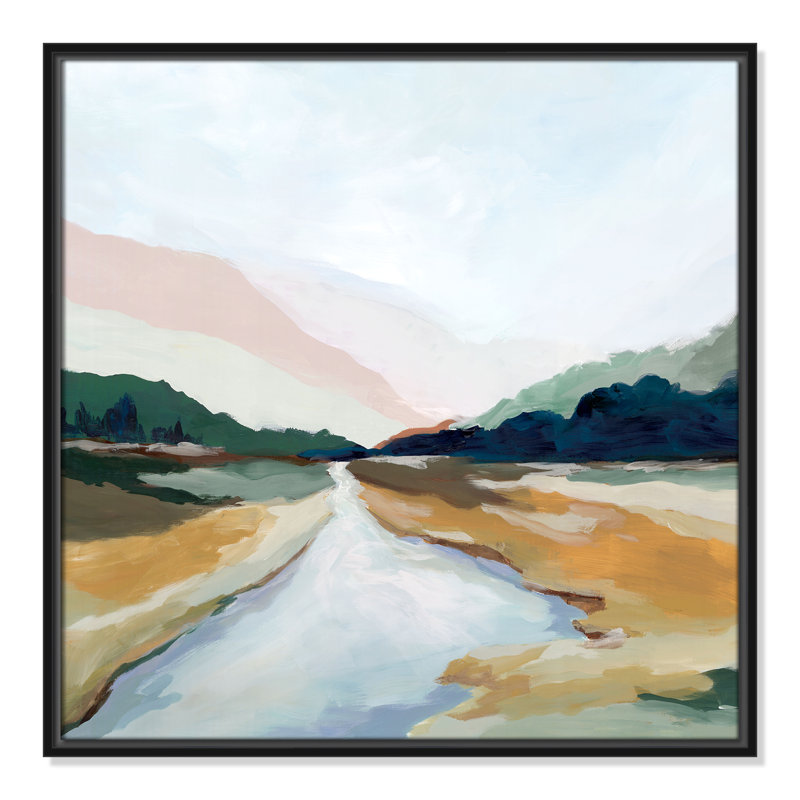 «Hope Creek», reproduction carrée par Isabelle Z, Noir, H 25,5 po x l 25,5 po